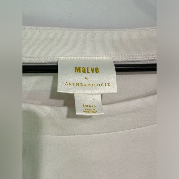 EUC Anthropologie Maeve Ribbon Tie-Back Ponte Pullover Sweatshirt S - Picture 2 of 4